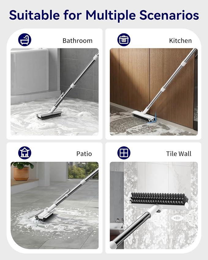 3 in 1 Adjustable Small Floor Scrub Brush - Image 6