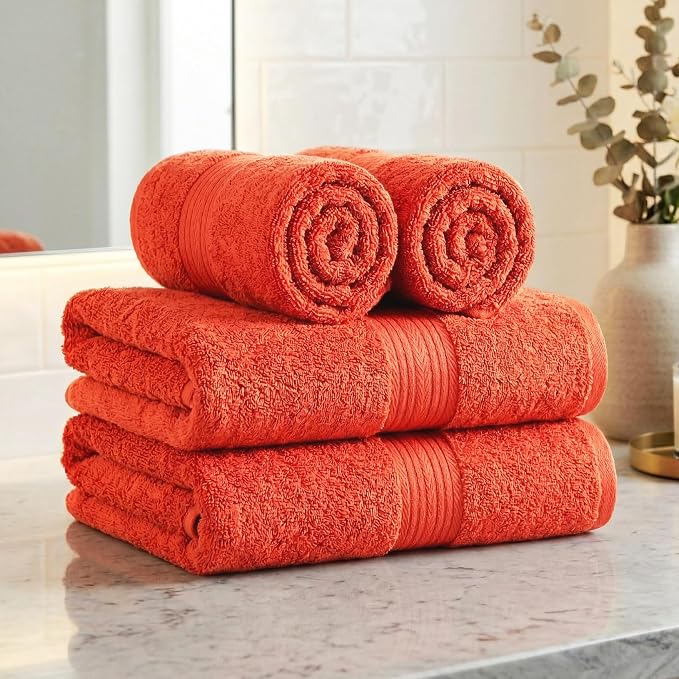 100% Cotton Hand Towels 18x28 Inches, 600 GSM, Soft & Absorbent - Image 2