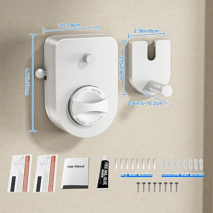MUSTORN Retractable Clothesline Indoor, Non-Sagging Outdoor Clothes Line - Image 7