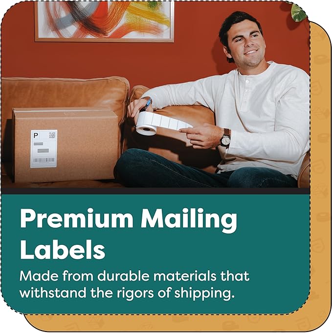 Aegis Adhesives - 3" X 5" Direct Thermal Shipping Labels Compatible with Rollo, Zebra, and Other Desktop Label Printers (10 Rolls, 300/Roll)