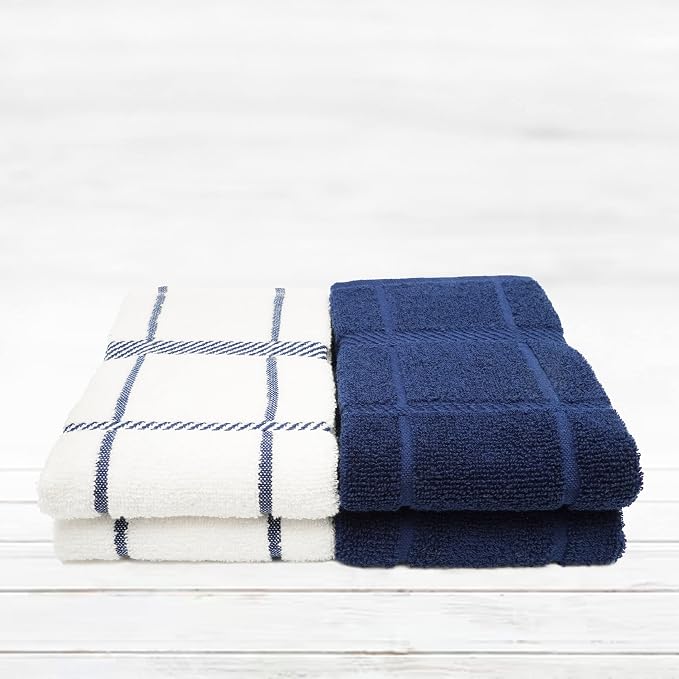 100% Cotton Terry Dish Towels, 4 pack16 x26 Inches, Super Soft and Absorbent - Image 5