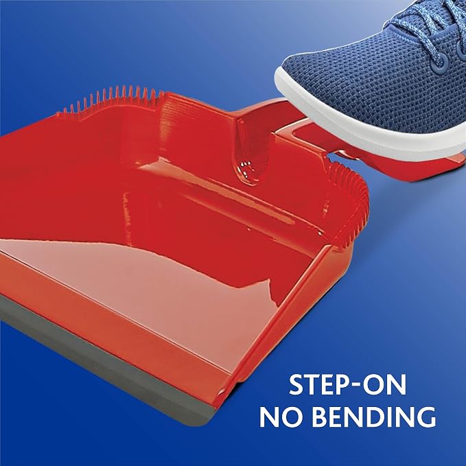 O-Cedar One Sweep Broom & Step-On Dustpan Set | Patented Wave Bristles Remove - Image 9
