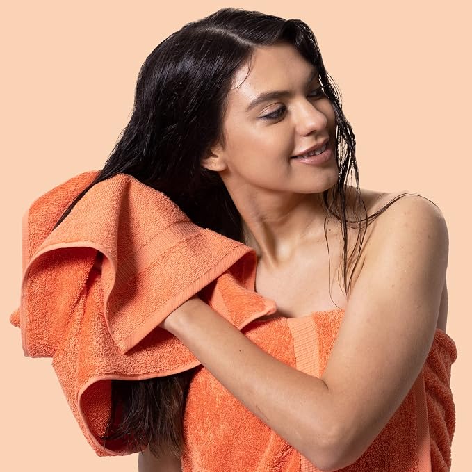 Chakir Turkish Linens 100% Cotton Personalized 3-Piece Set, Coral | - Image 3