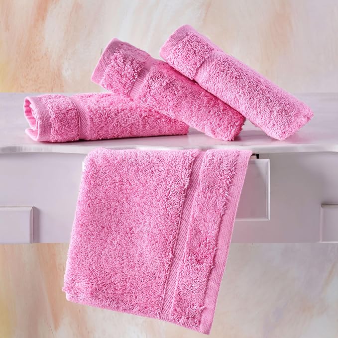 Hawmam Linen Luxury Cotton Washcloths 13x13 Inch - Image 5