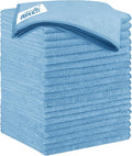 HOMEXCEL Blue Microfiber Cleaning Cloth 20 Pack 11.5 x 11.5 inch Microfiber by HOMEXCEL