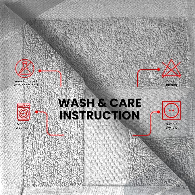 Infinitee Xclusives 100% Cotton Luxury Wash Cloths - Image 7