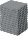 Homaxy 100% Cotton Waffle Weave Kitchen Dish Cloths 12-Pack, Ultra Soft by Homaxy