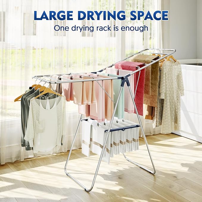 Large Stainless Steel Clothes Drying Rack | Drying Rack Clothing - Image 6