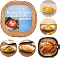 Air Fryer Liners Disposable, 100PCS Non-stick Disposable Airfryer Liners, 9 Inch Unbleached Parchment Paper, Round Air Fryer Paper Liners for 5-8QT Air Fryer, Baking, Roasting Microwave