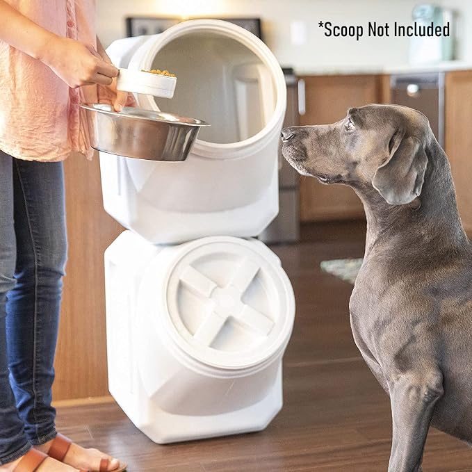 Vittles Vault Airtight Stackable Pet Food Storage Container Up to 60lbs | - Image 7