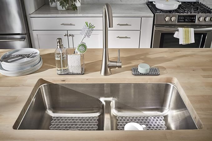 Spectrum Soap Dispenser with Sponge and Brush Holder - Image 9