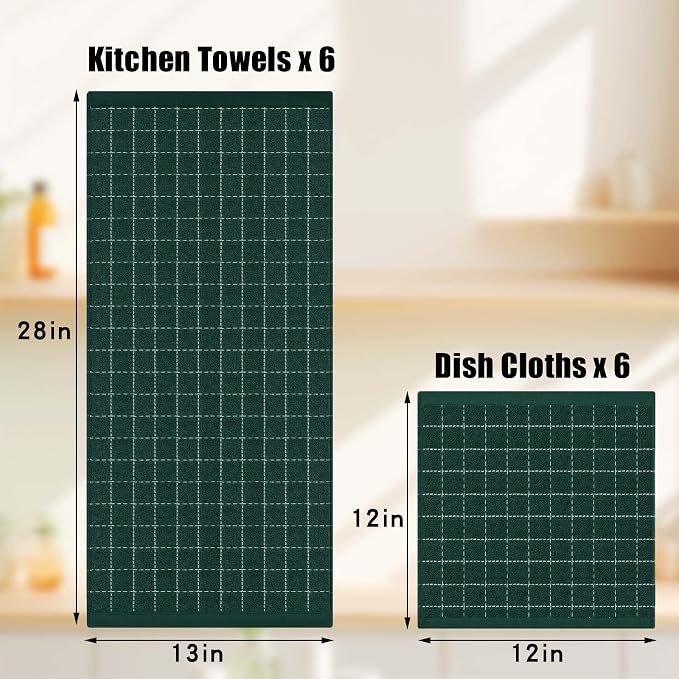 Homaxy Kitchen Towels and Dishcloths Set - Image 4