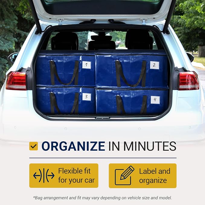 Reli. Moving Bags Heavy Duty Blue, Extra Large Totes | - Image 4