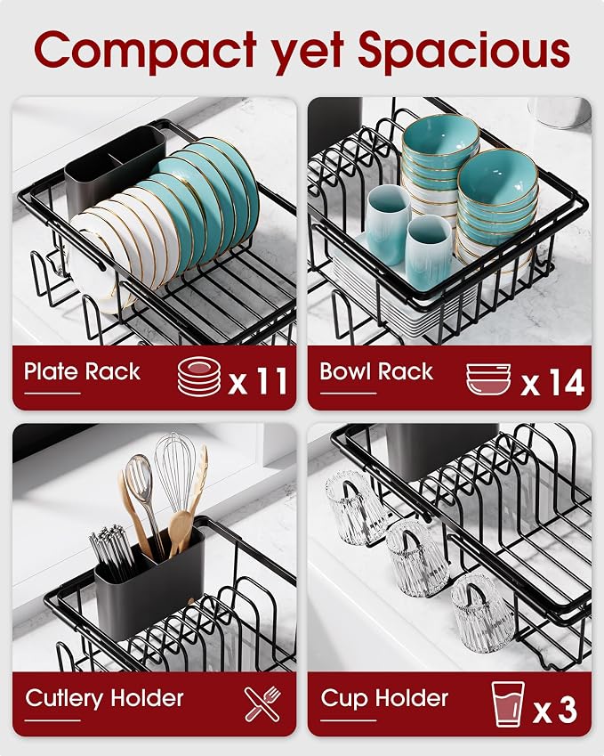 Sakugi Dish Drying Rack in Sink - Image 3