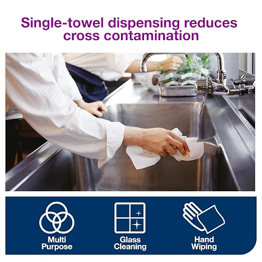 Tork Centerfeed Paper Towel White M2, High Absorbency, 6 x 610 Sheets - Image 4