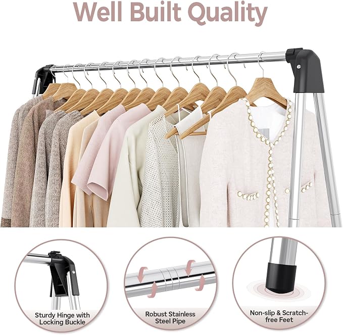 TOOLF Clothes Drying Rack Foldable, Portable Clothes Rack - Image 4