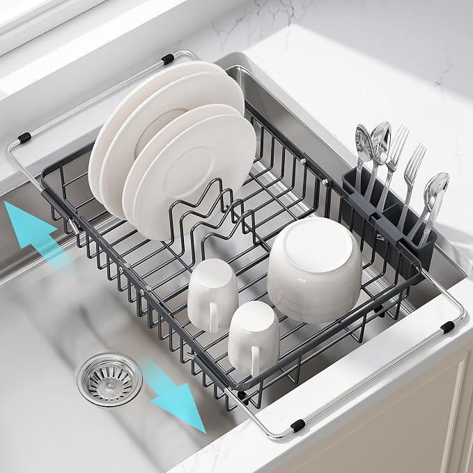 JASIWAY Gray Dish Drying Rack Over the Sink by JASIWAY