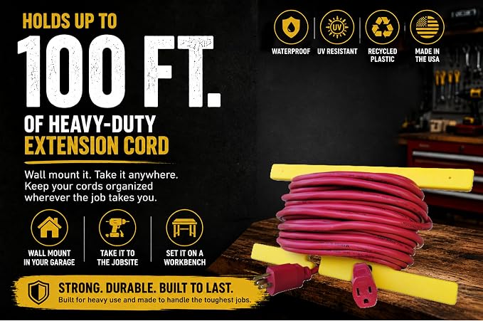 Poly Heavy Duty Extension Cord Storage Reel - Image 2