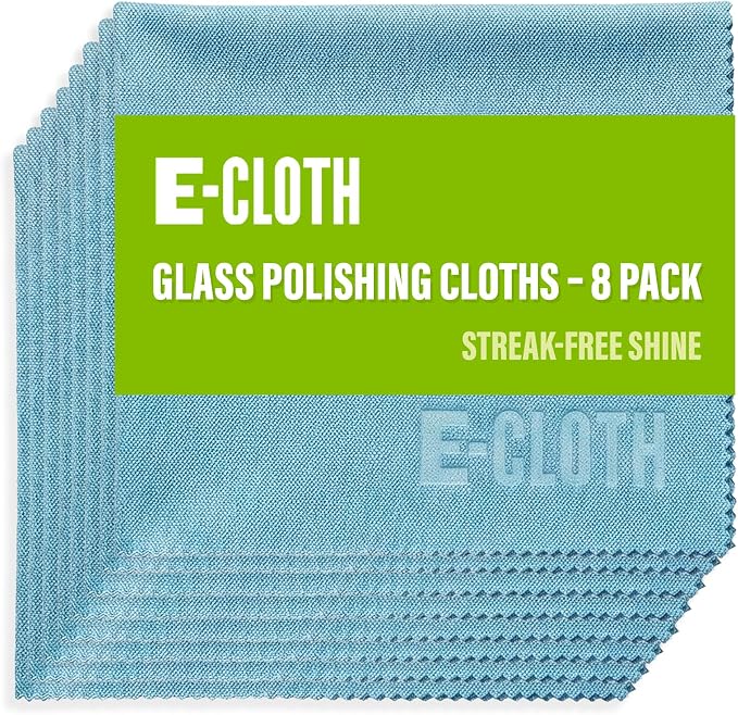 E-Cloth Glass & Polishing Cloths, Premium Microfiber Glass Cleaner, Glass and by E-Cloth
