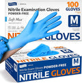 Medical Soft Max Nitrile Exam Gloves Powder-Free Disposable 100 Ct | Soft by Supmedic