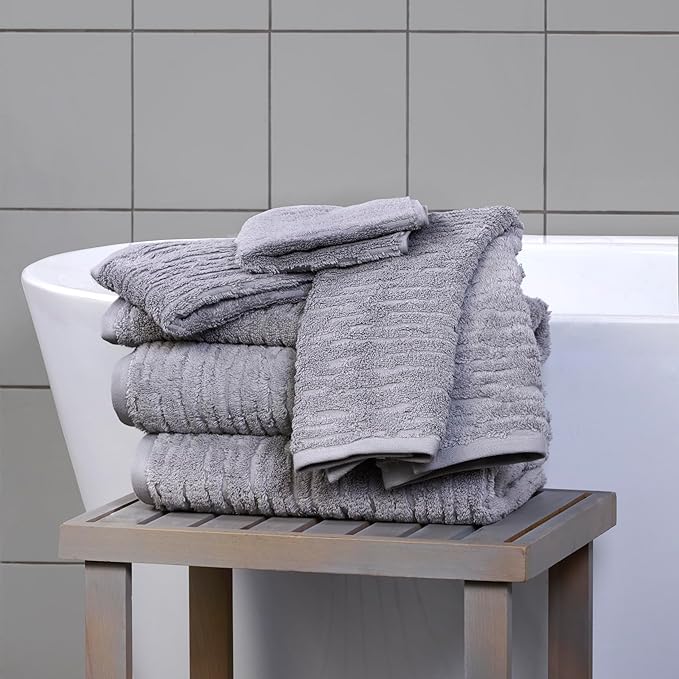 SKL Home CloudSoft Bath Towel Set, 100% Cotton Luxury, 2 hand towels, 2 - Image 4