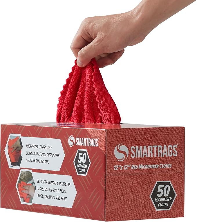 Arkwright Smart Rags Microfiber Cleaning Cloths, Lint Free 180 GSM Reusable - Image 4