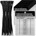 25 Sets Metal Inspection Tags - 2024-2027 Aluminum Fire Extinguisher Tags, 2.3 X 3 Inch, Weatherproof for Indoor/Outdoor Use