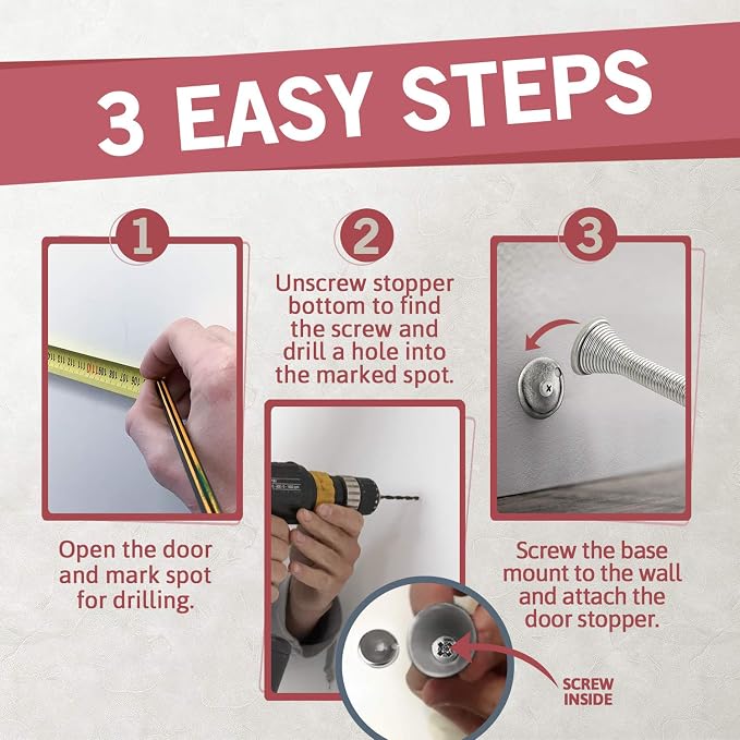 Jack N’ Drill 15 Pack Spring Door Stoppers - Image 2