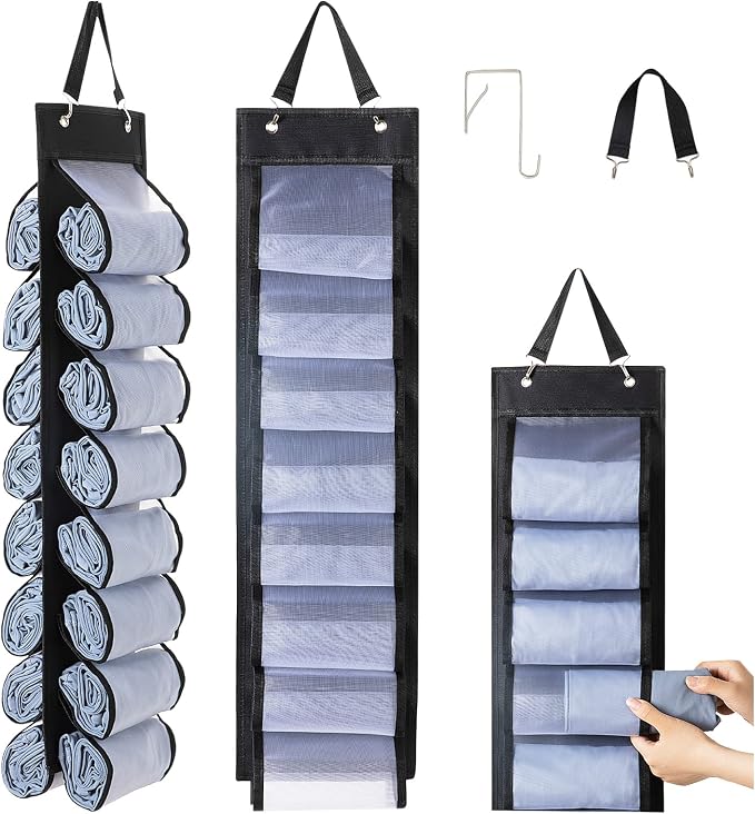 DHSFKBE Legging Organizer Storage, T-Shirt Organizer, Foldable Hanging Closet by DHSFKBE