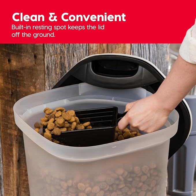 IRIS USA Dog Food Storage Container, Made in USA | Includes 2-Cup Scoop & Wheels - Image 5