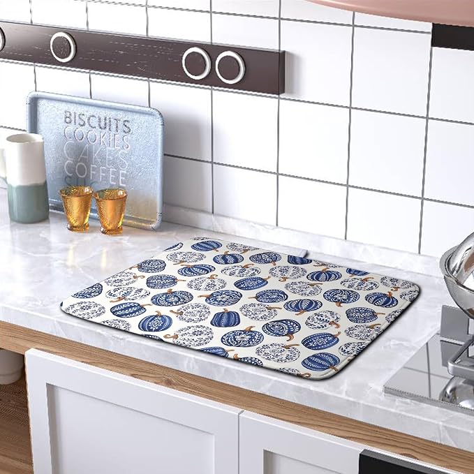 Chinoiserie Fall Dish Drying Mat - Image 5