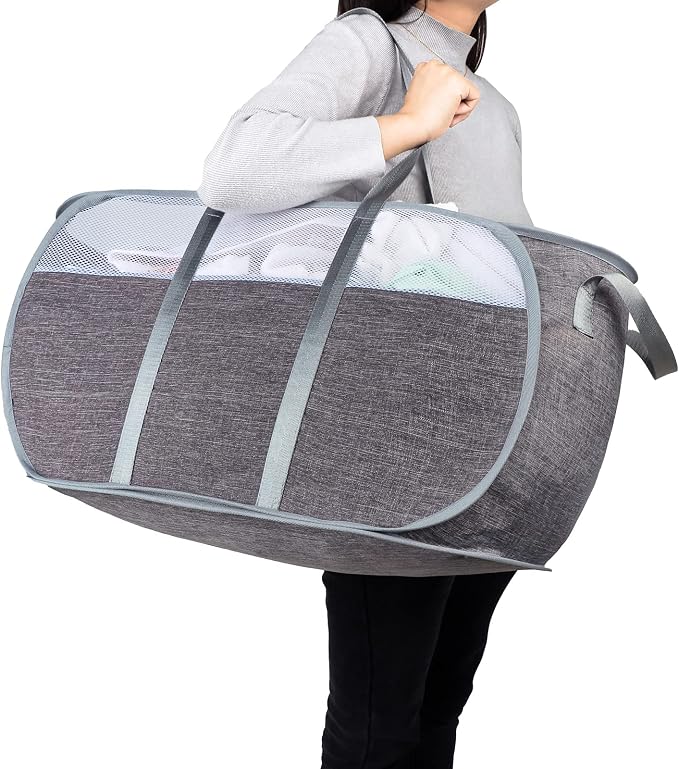 Pop Up Laundry Hamper，with Durable Handles collapsible laundry basket，Easy to by XIAYAN