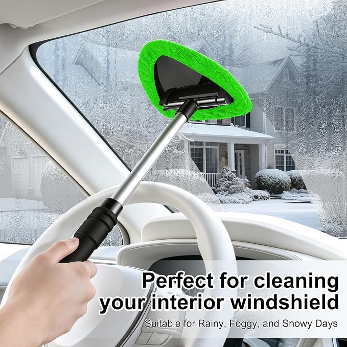 JUSTTOP Windshield Cleaner Tool, Car Interior and Exterior Window Cleaning Kit - Image 5