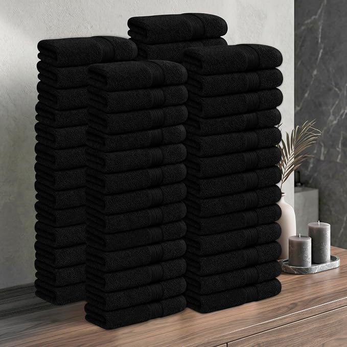 Ample Decor 100% Cotton Hand Towels 18x28 Inches, 600 GSM, Soft & Absorbent - Image 2