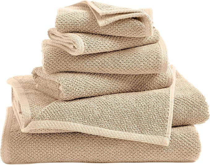 Great Bay Home 100% Cotton 6 Piece Towel Set by GreatBayHome