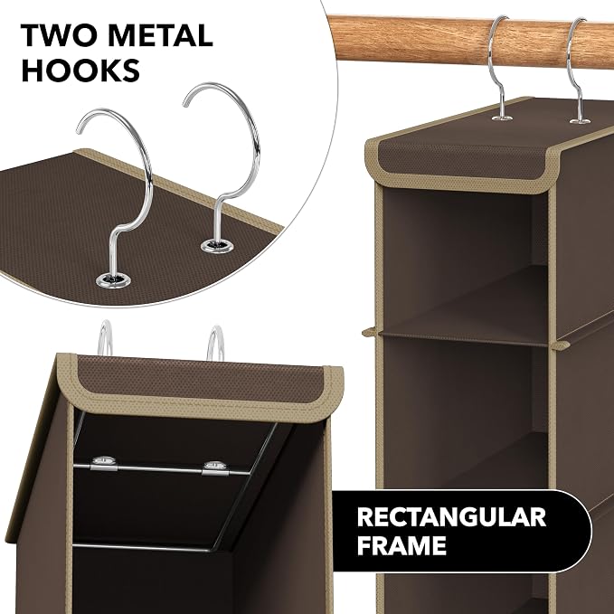 Simple Houseware 10 Shelves Closet Hanging Shoe Organizer, Holds Up to 20 lbs - Image 6