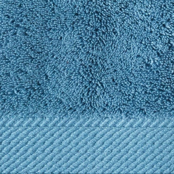 SUPERIOR Egyptian Cotton Ultra Plush & Absorbent, 6 Piece Set, Denim Blue | - Image 11