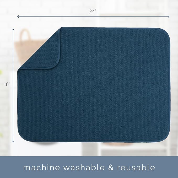 S&T INC. Dish Drying Mat, Extra Large Kitchen Counter Mat - Image 6