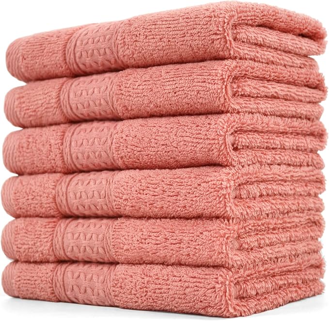 Cleanbear 6 Pack Cotton Wash Cloths by Cleanbear