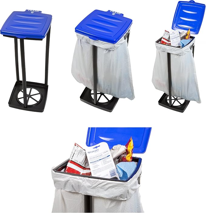 Portable Trash Bag Holder – Collapsible 13-Gallon Garbage Bin - Image 4