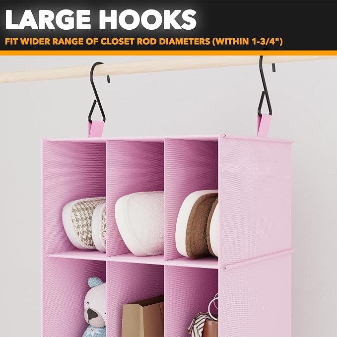 SpaceAid 2 Pack Hanging Closet Organizer and Storage - Image 5