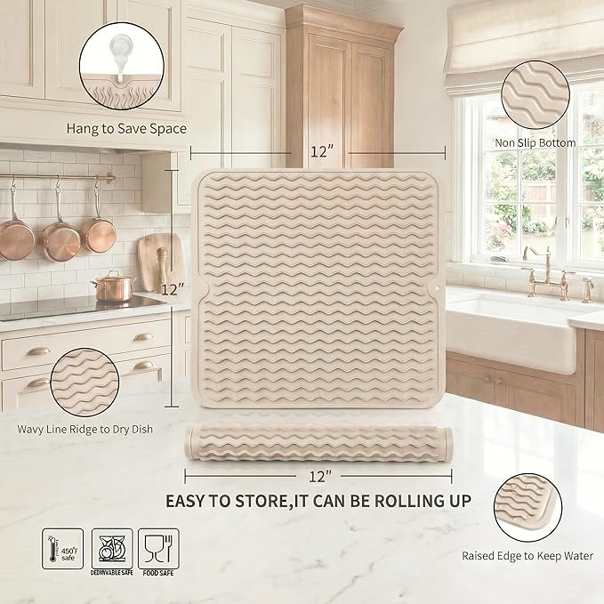 MicoYang Silicone Dish Drying Mat - Image 2