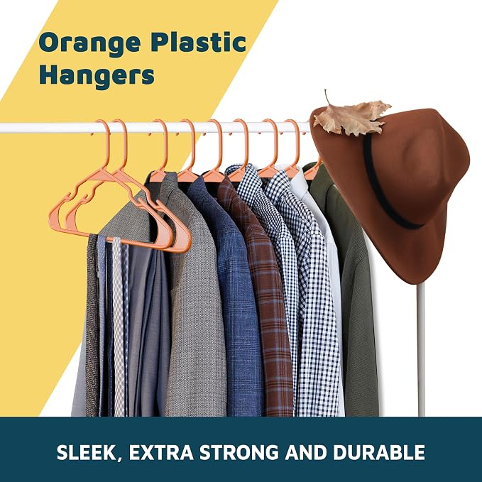 Lifemaster Plastic Clothes Hangers – Heavy Duty Hanger Set, - Image 9