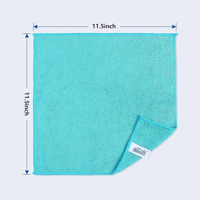 HOMEXCEL 8PK Microfiber Cleaning Cloth, Cleaning Rags - Image 2