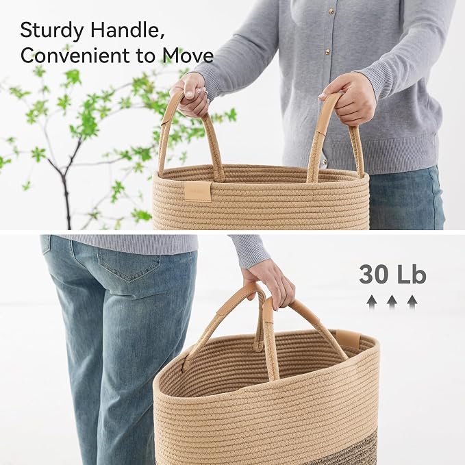 Nunsino 75L Striped Laundry Hamper - Image 5