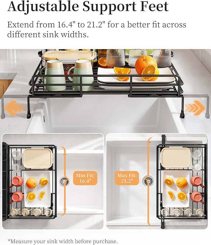 SAYZH Expandable Dish Drying Rack - Image 6