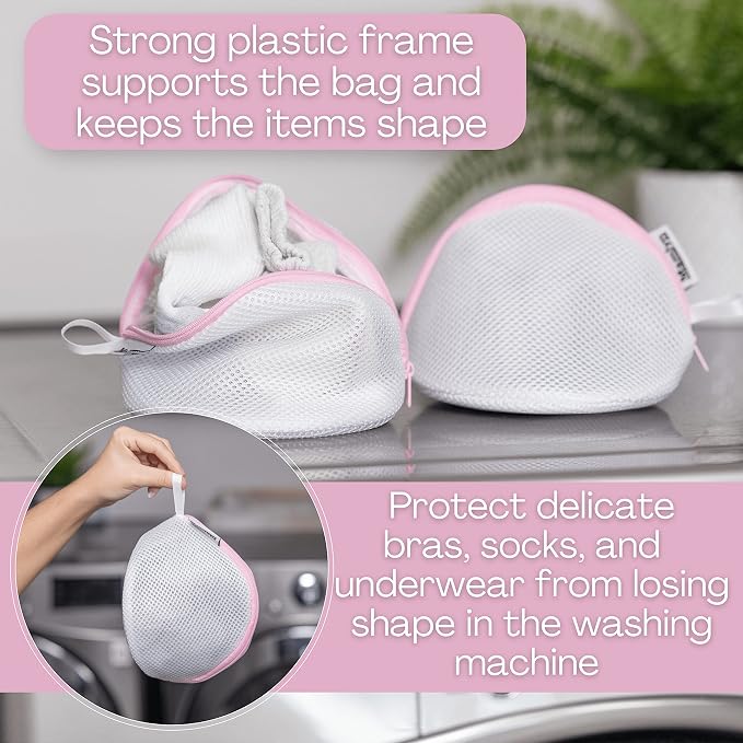 Mamlyn Mesh Bra Bags for Washing Machine, Lingerie wash Bags for Laundry - Image 5