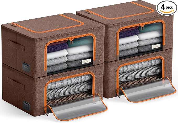 Sorbus Storage Bins with Metal Frame by Sorbus