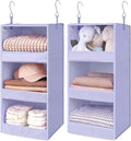 GRANNY SAYS 3-Shelf Hanging Closet Organizer, Foldable Storage, No-Sag Support by GRANNYSAYS