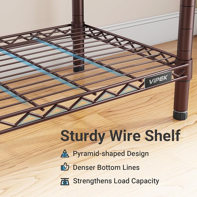 VIPEK V5 Heavy Duty Clothes Rack, Modular Closet System, Bronze | 890 lbs Load - Image 7